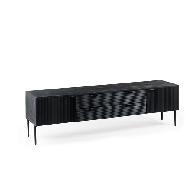 TV cabinet, 175 cm, B340 black