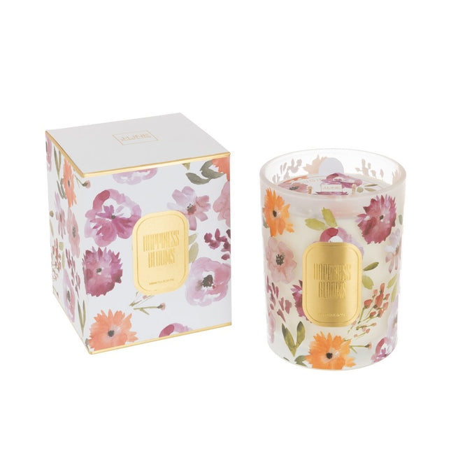 J-Line scented candle Happiness Blooms - white - L - 70U