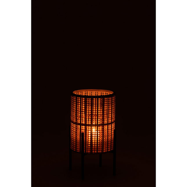 J-Line lantern On Foot - bamboo - natural - small