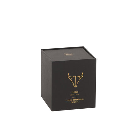 J-Line Astro Taurus Scented Candle - Rainbow Reef - 50 hours - Black