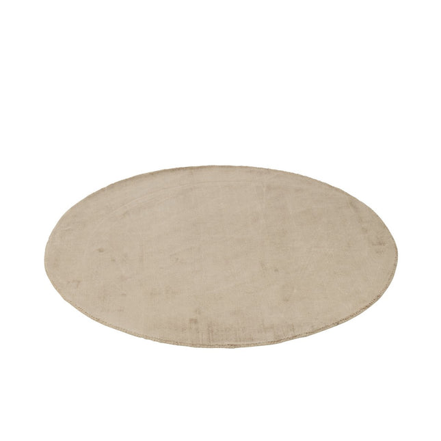 J-Line carpet Round Handmade - viscose - beige