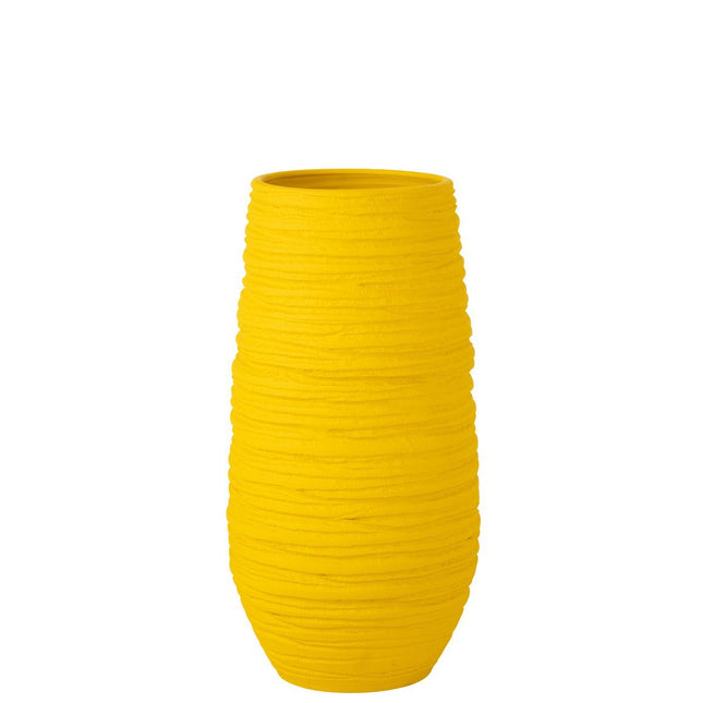 J-Line vase Fiesta - ceramic - yellow - extra large