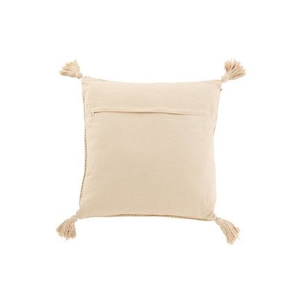 J-Line Cushion Jute - cotton/jute - beige/brown