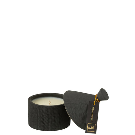 J-Line scented candle - ceramic - Pot Rain Reef - black - 40U