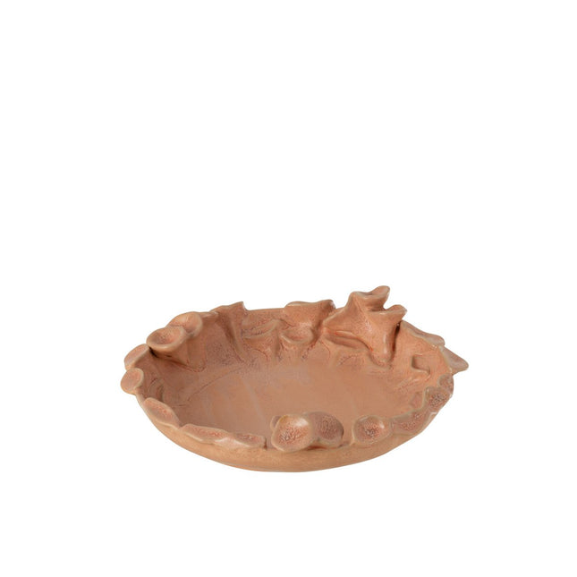 J-Line bowl Ibiza Round - ceramic - pink/orange - small