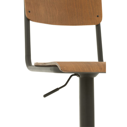 J-Line Bar Chair Wood/Metal Brown