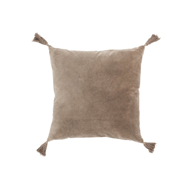 J-Line Cushion Brush - cotton/velvet - brown