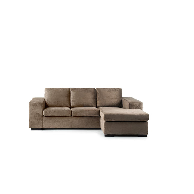 3 seater sofa CL L+R, fabric Hotel Chique, H430 brown