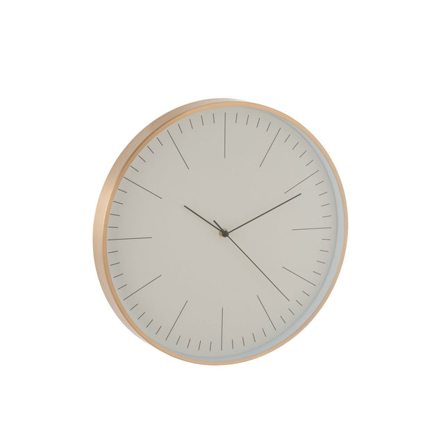 J-Line Gerbert clock - metal - gold - Ø 40 cm