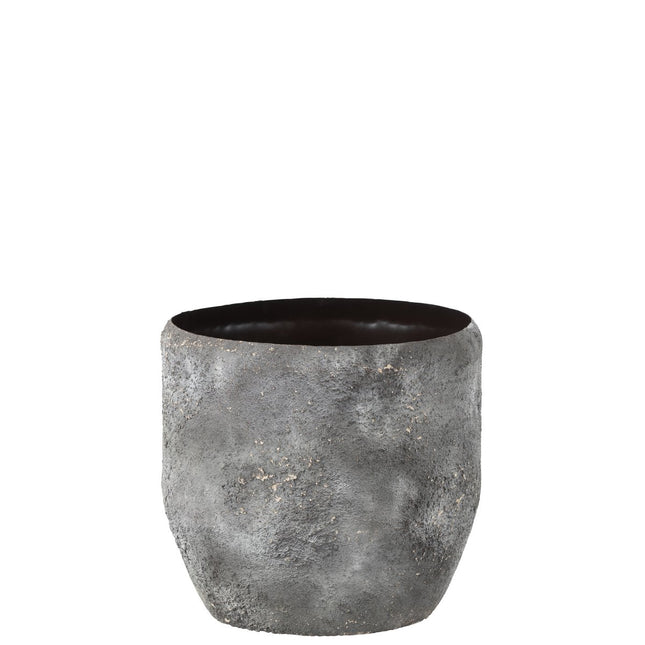 J-Line flower pot Raw - metal - gray - Ø 40.00 cm