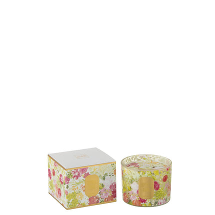J-Line scented candle Happiness Blooms Mimosa&amp;Rose - white - S - 30U
