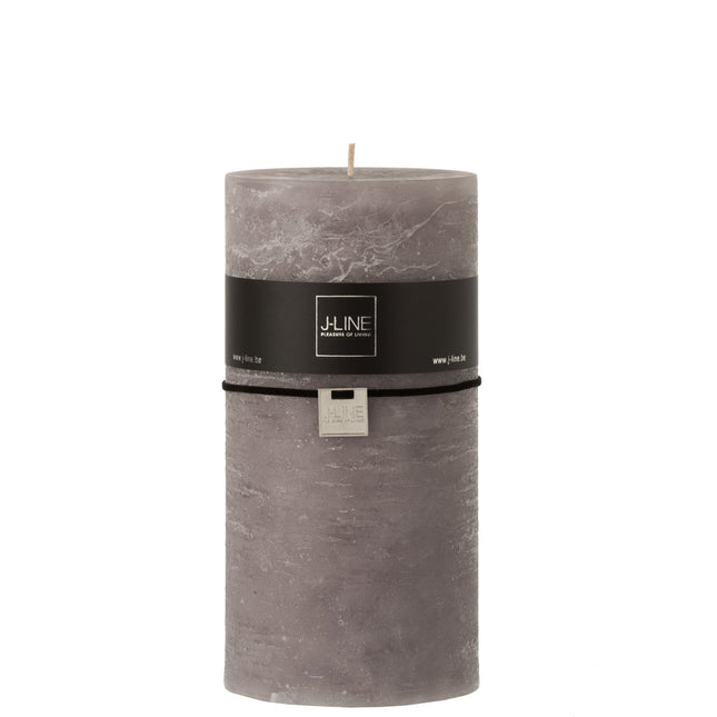 J-Line cylinder candle - dark gray - 140U - XXL - 6x