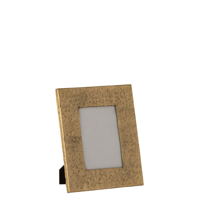J-Line photo frame - photo frame Rectangle Uneven - aluminum/glass - gold