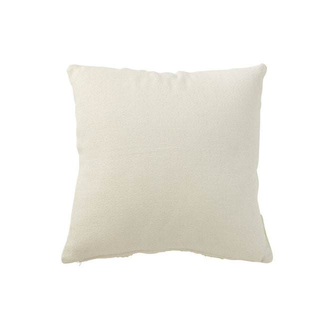 J-Line Cushion Geo - textile - white/mint green