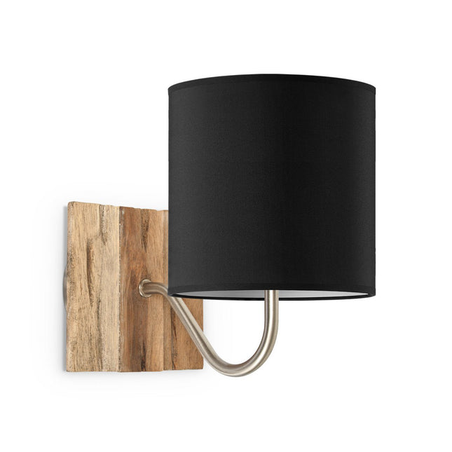 Home Sweet Home Wandlamp - Drift E27 Lampenkap zwart 16cm
