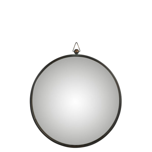 J-Line mirror Convex - metal - black - large
