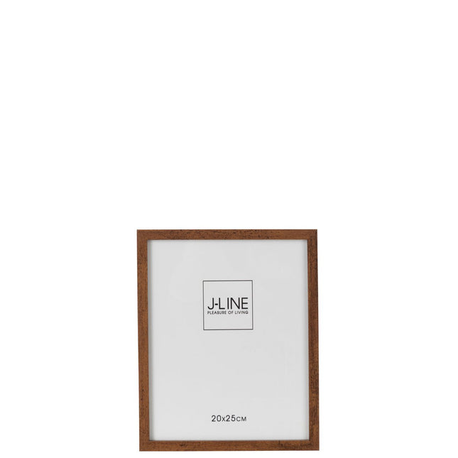 J-Line Photo Frame Basic Wood Dark Brown Medium