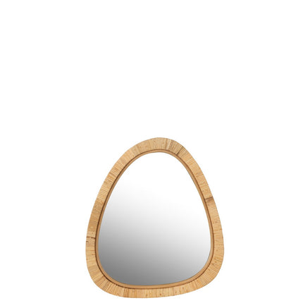 J-Line Mirror Paille Rattan/Glass Natural Small