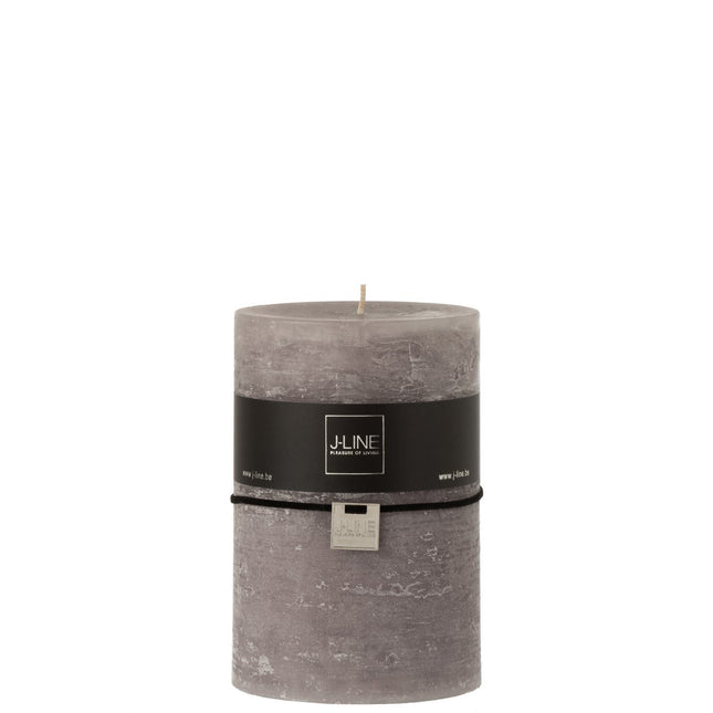 J-Line cylinder candle - dark gray - 110U - XL - 6x