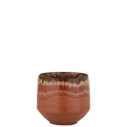 J-Line flower pot Aline - ceramic - red - medium - Ø 24.50 cm