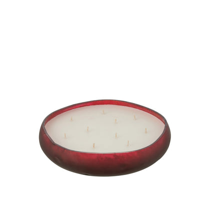 J-Line Scented candle Livia - glass - red - L