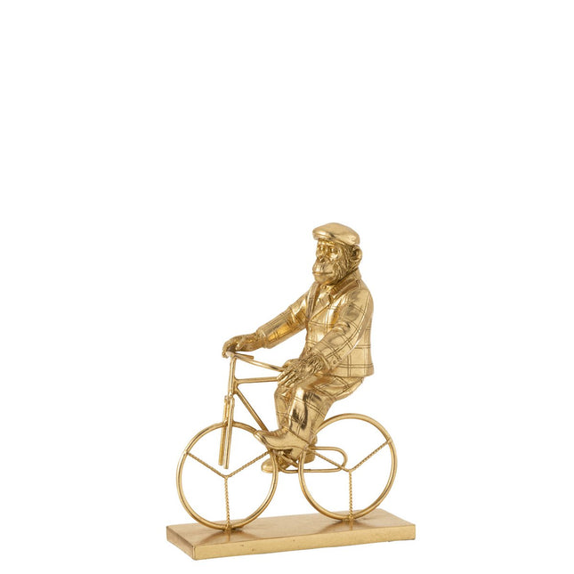 J-Line Monkey Bicycle Poly Gold Small