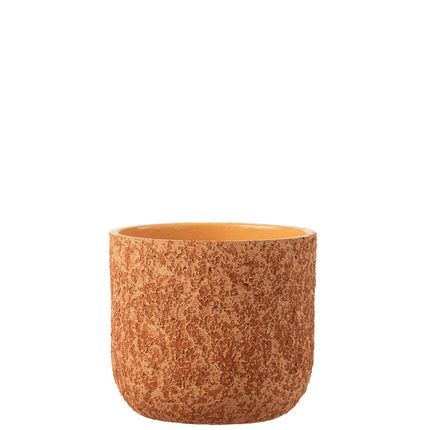 J-Line flower pot Rough - ceramic - teracotta - large - Ø 22.00 cm