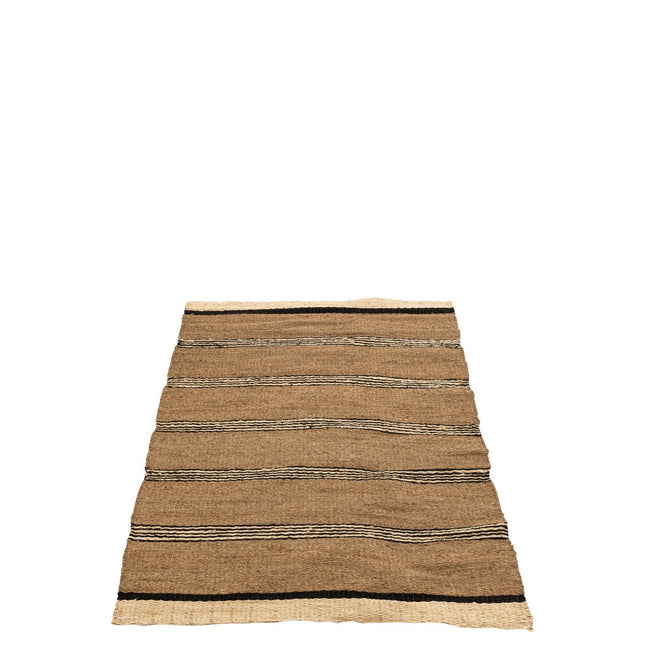 J-Line carpet Braided - seagrass-palm leaf - natural/black
