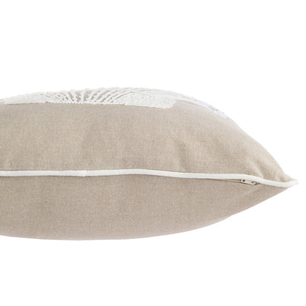 J-Line Cushion Shell - cotton - beige/white