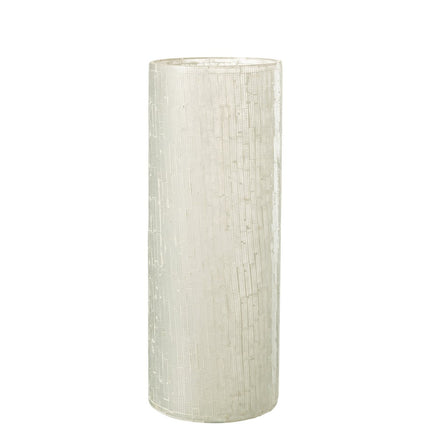 J-Line vase Mosaic - glass - light gray - large