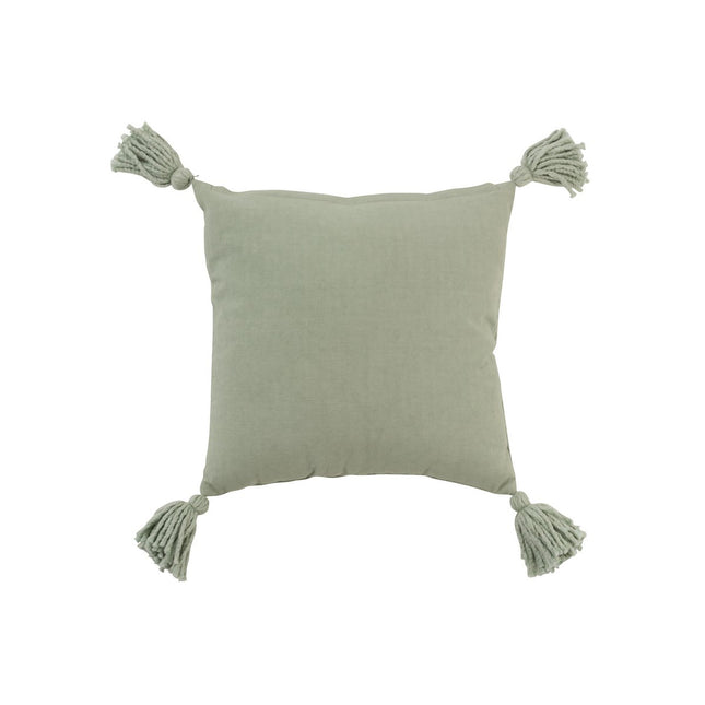 J-Line Cushion Brush Square - cotton - mint