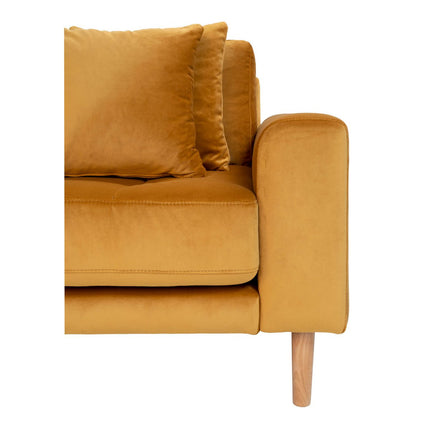 Lido Lounge Sofa Left - Mustard Yellow