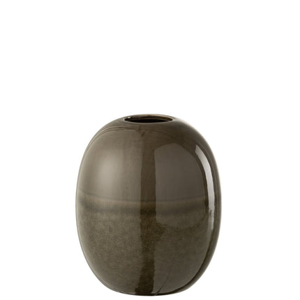 J-Line vase Marie - ceramic - green - small - 20.00 cm high