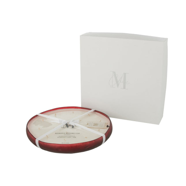 J-Line Scented candle Livia - glass - red - extra L