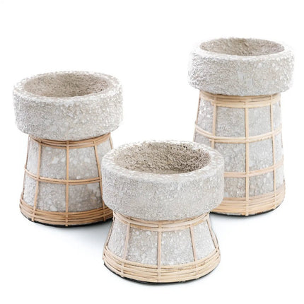 The Serene Candle Holder - Concrete Natural - M