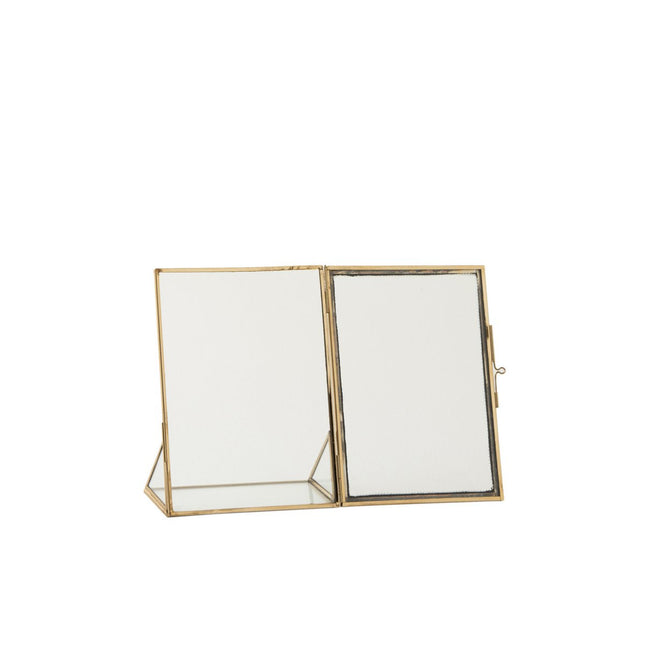 J-Line photo frame - photo frame Jewel - metal/glass - gold - small