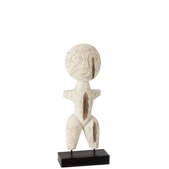 J-Line figure Primitive Albasia - wood - white - small