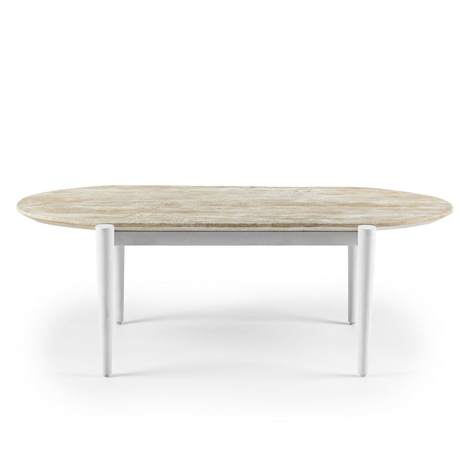 Coffee table oval, 120x60 cm, B215 golden pure