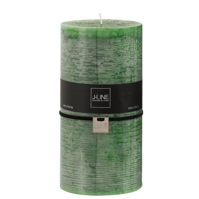 J-Line cylinder candle - light green - XXL - 140U - 6x