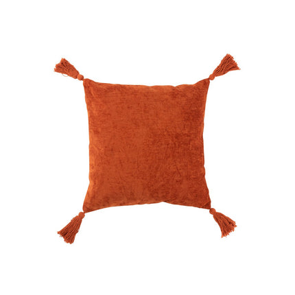 J-Line Cushion Brush Square - cotton - orange