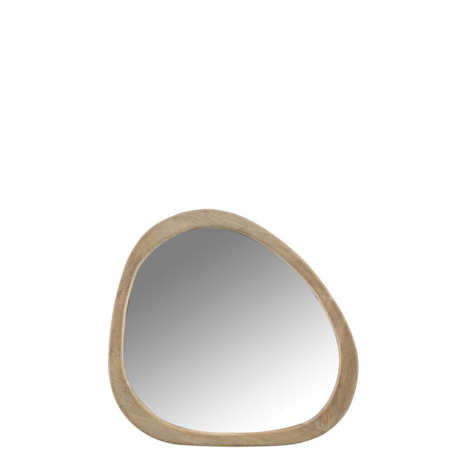 J-Line Mirror Irregular - wood - small