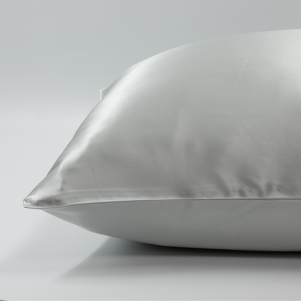 100% Silk Pillowcase Moonlight (light gray) - 22MM Glossy