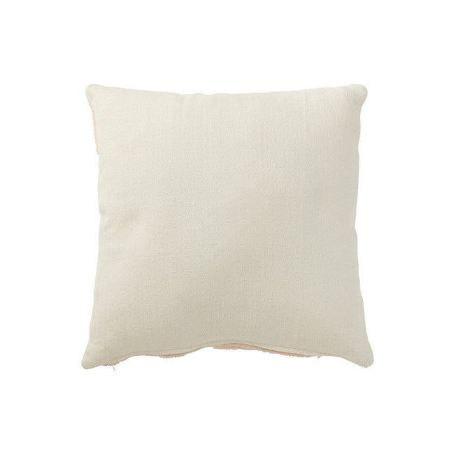 J-Line Cushion Geo - textile - white/salmon