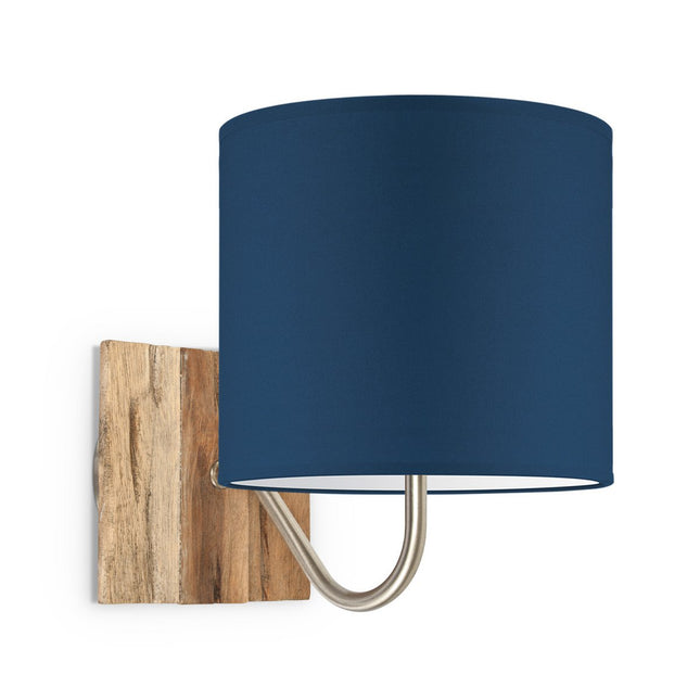 Home Sweet Home Wandlamp - Drift E27 Lampenkap donkerblauw 20cm