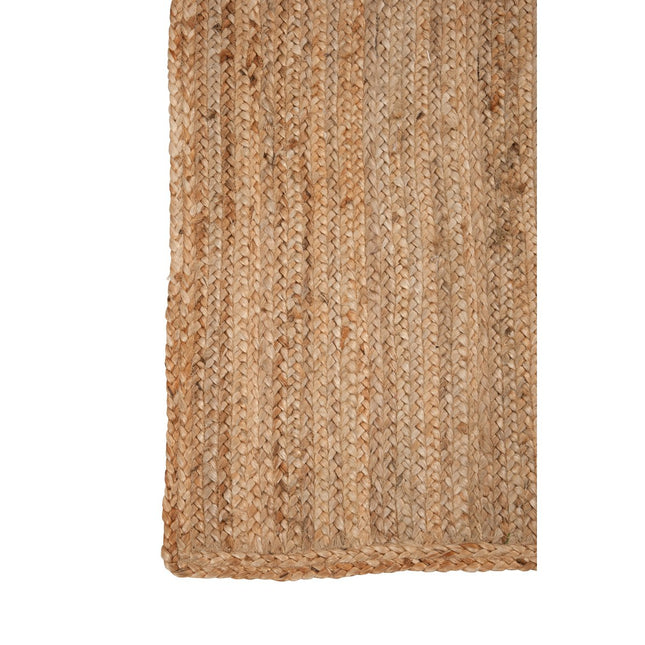 J-Line carpet Rectangle - jute - natural
