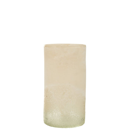 J-Line vase Cylinder - glass - beige - medium