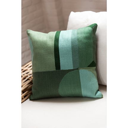 J-Line Cushion Shapes - cotton - green/blue