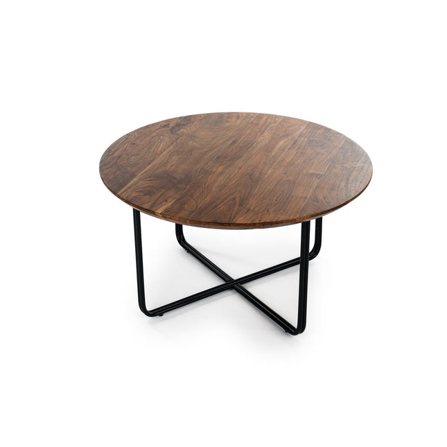 Coffee table round, 75 cm, B430 brown