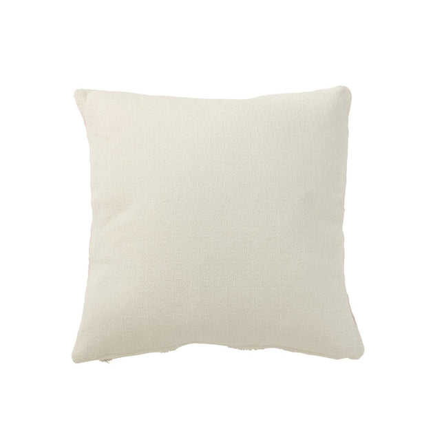 J-Line Cushion Geo - textile - white/light pink