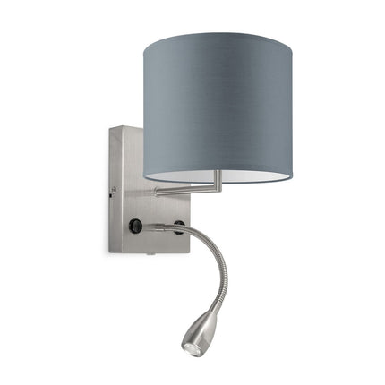 Home Sweet Home Wandlamp - Read, LED Leeslamp, E27, grijs 20cm